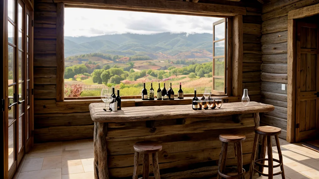Vista de la cordillera de los Andes desde una ventana con hojas impresas de un temario de curso de desarrollo personal sobre el alféizar