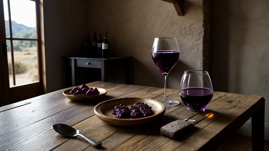 Vista de los Andes desde una ventana de bodega con herramientas de estudio